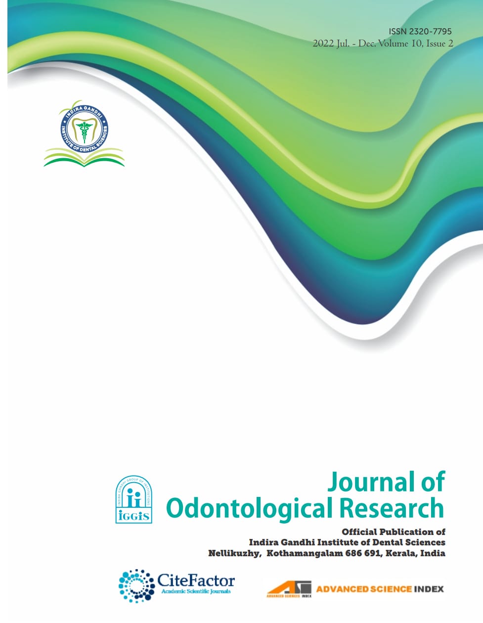 J Odontol Res 2022 Volume 10 Issue 2